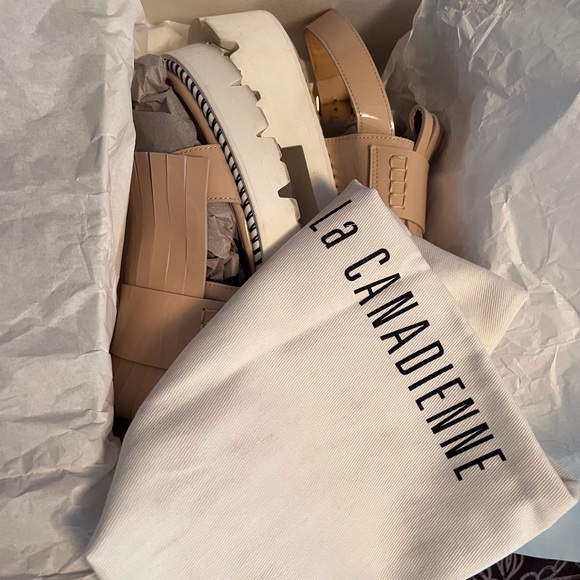 La CANADIENNE Raisa Sling Leather Sandal - like NEW with box & dustbag - Picture 7 of 12